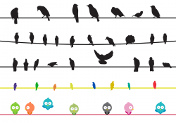 Free Birds On A Wire Vector