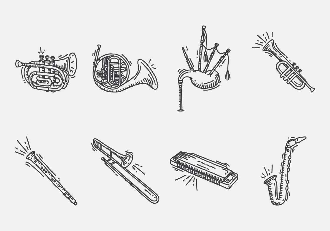 Hand Drawn Instrument Icon