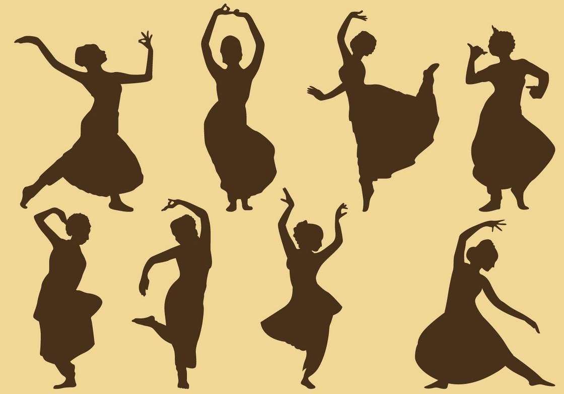 Indian Woman Silhouettes