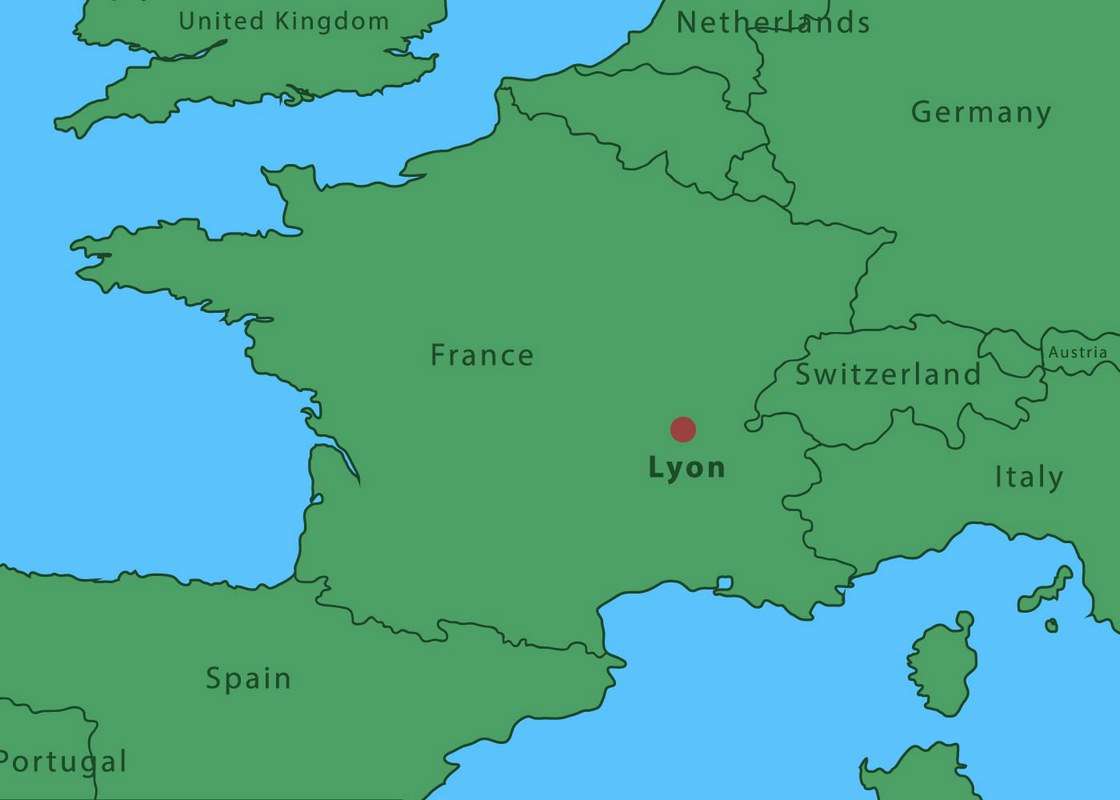 Map Of Lyon City