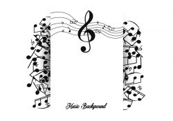 Note Of Music Background Template
