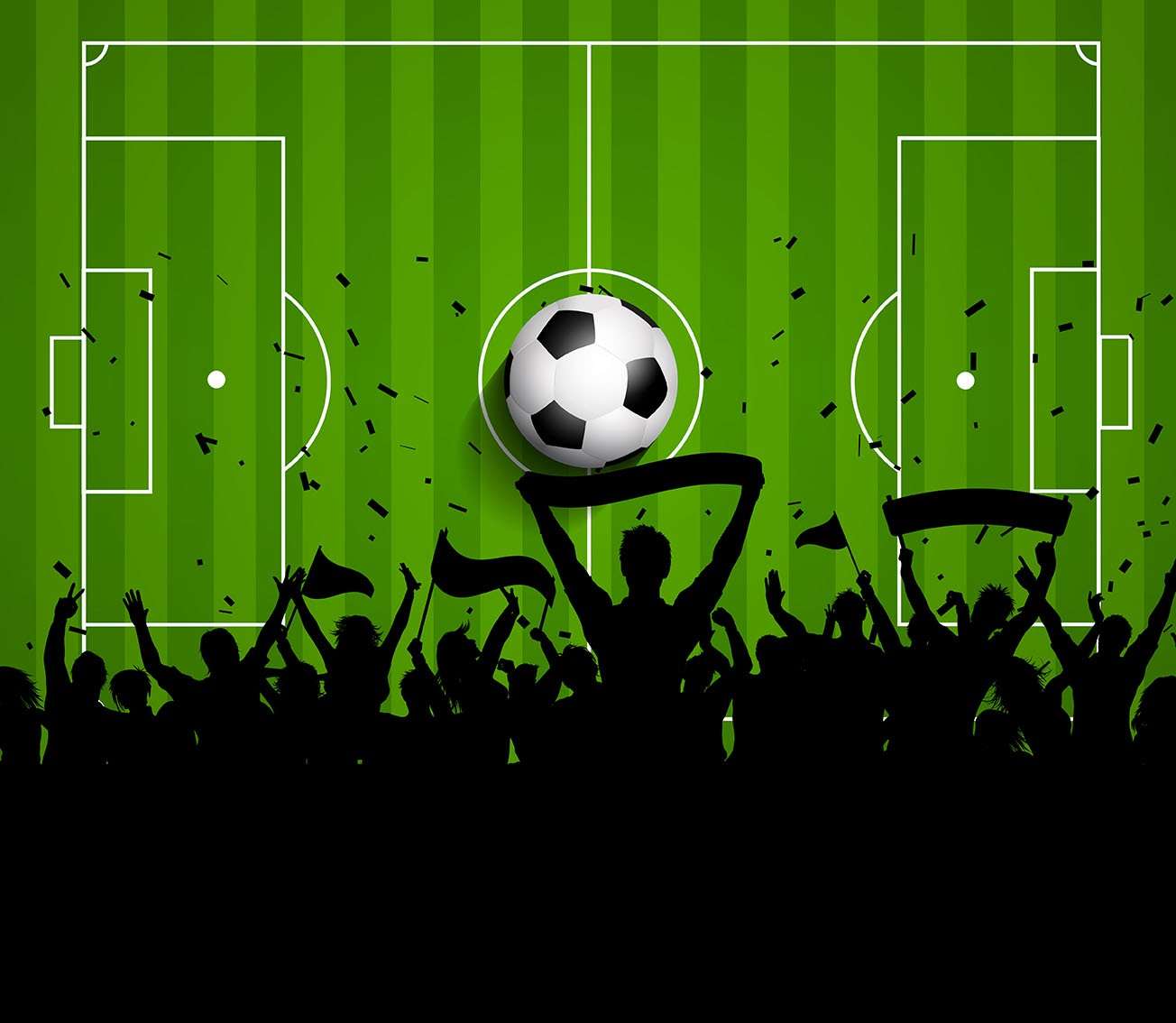 Soccer or Football crowd background