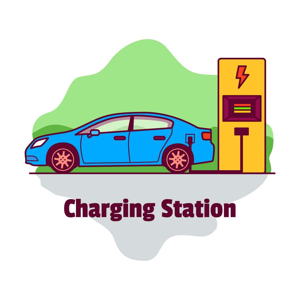 Charging Station Illustration