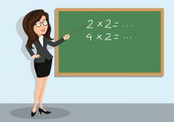 Math Teacher Illustration