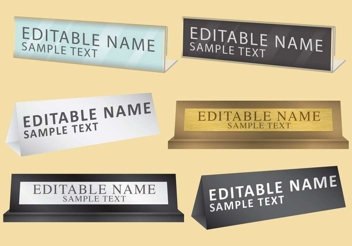 Personal Name Plates