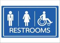 Restroom Symbol Male Female and Wheelchair Handicap Icon