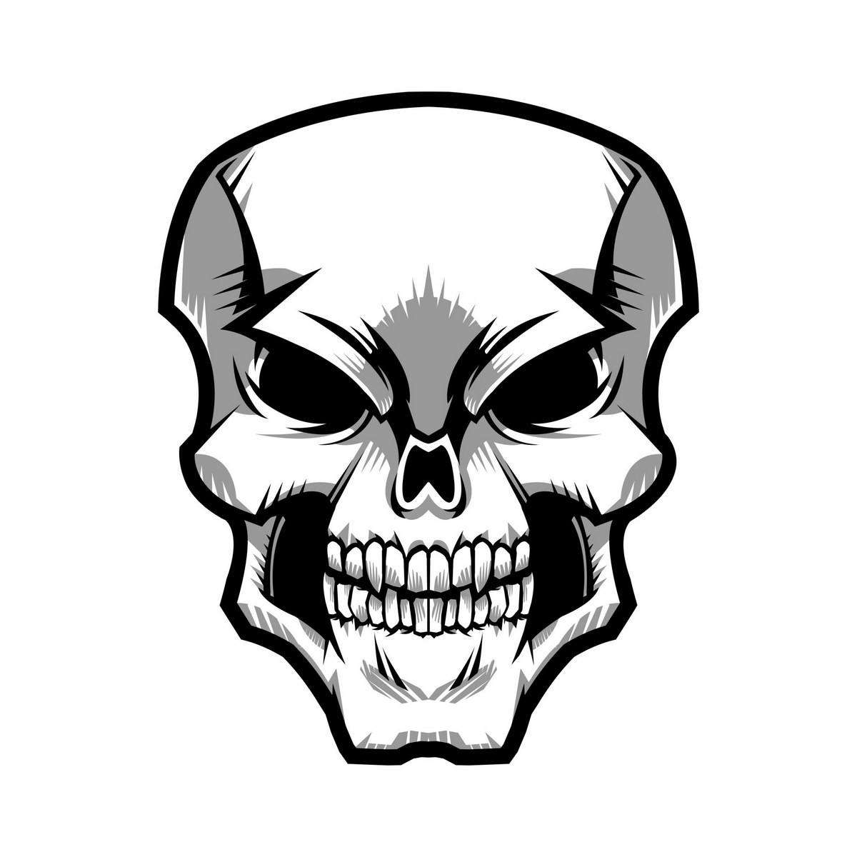 Skull graphic