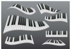 Stylized Wavy Piano