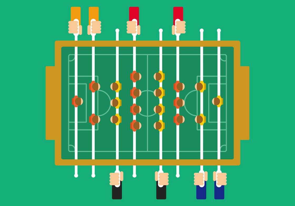 Table Soccer Illustration