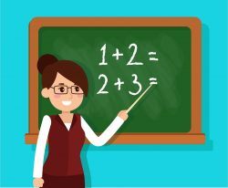 Teacher Teaching Math In a Classroom