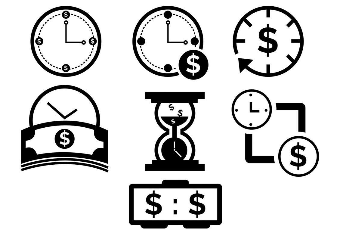 Time Is Money Icons
