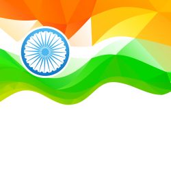 wave style indian flag