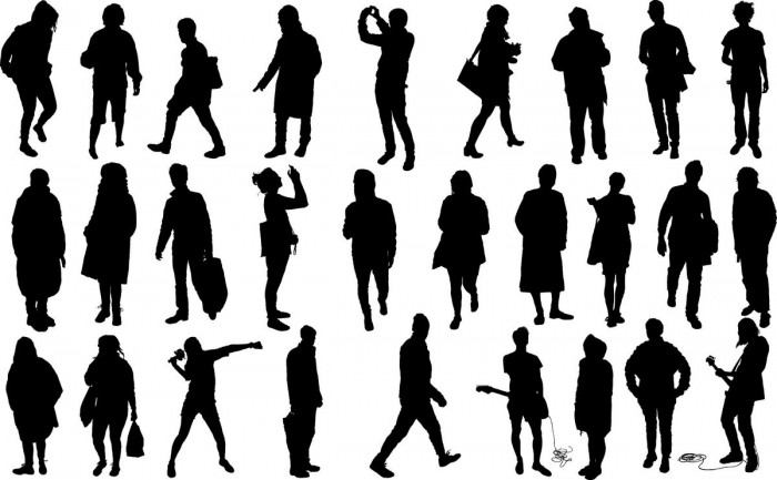 Human silhouettes Vector
