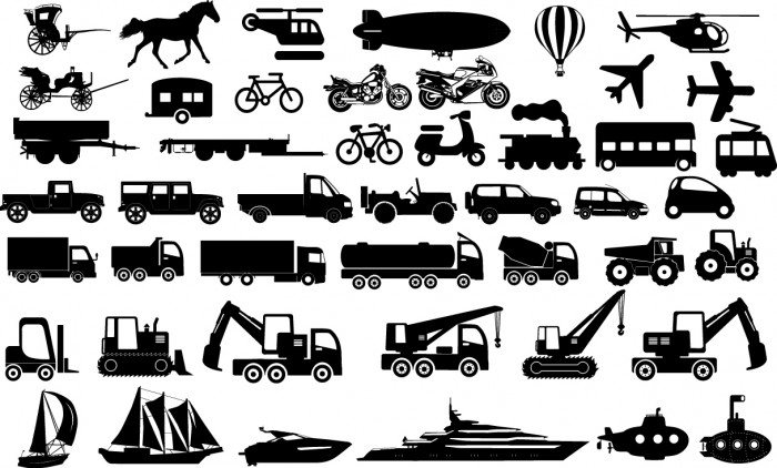 Transportation Icons Vector
