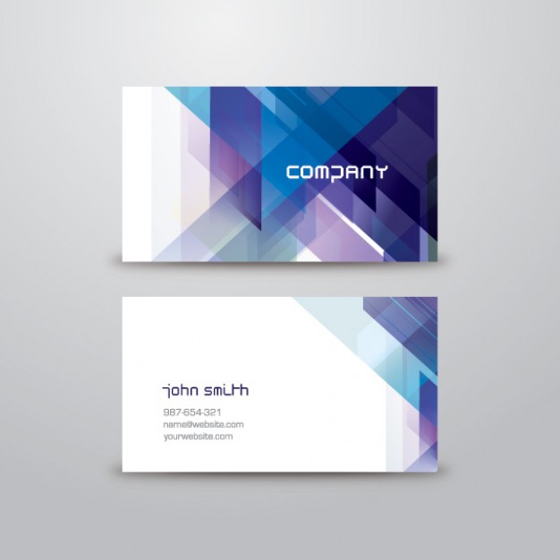 Abstract business card template  Vector | Free Download