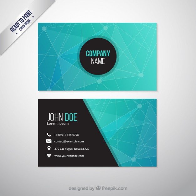 Abstract business card  Vector | Free Download