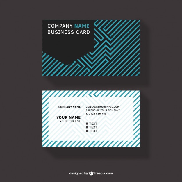 Abstract design business card free download  Vector | Free Download