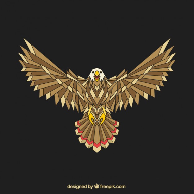 Abstract geometric eagle