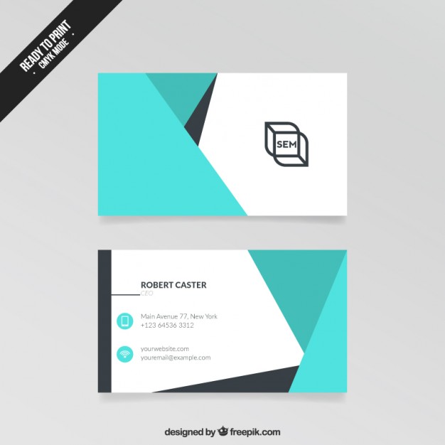 Abstract Visit Card  Vector | Free Download
