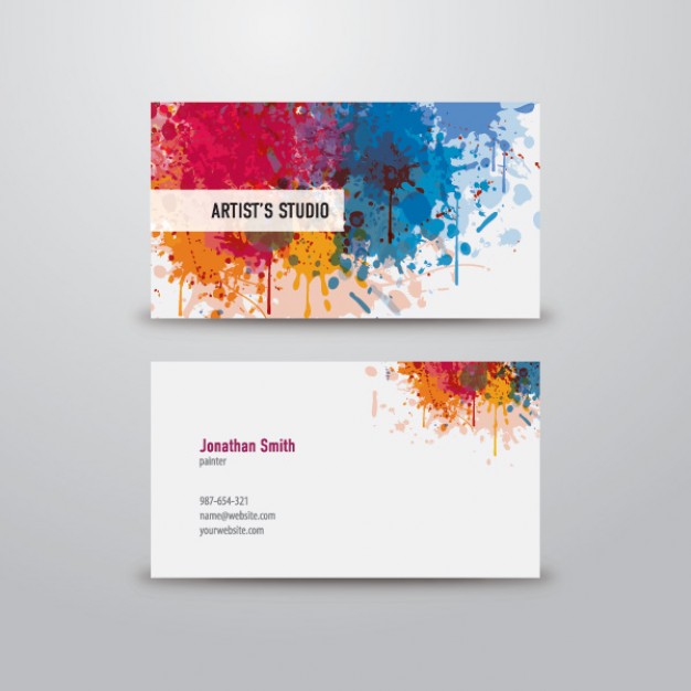 artist business card  Vector | Free Download