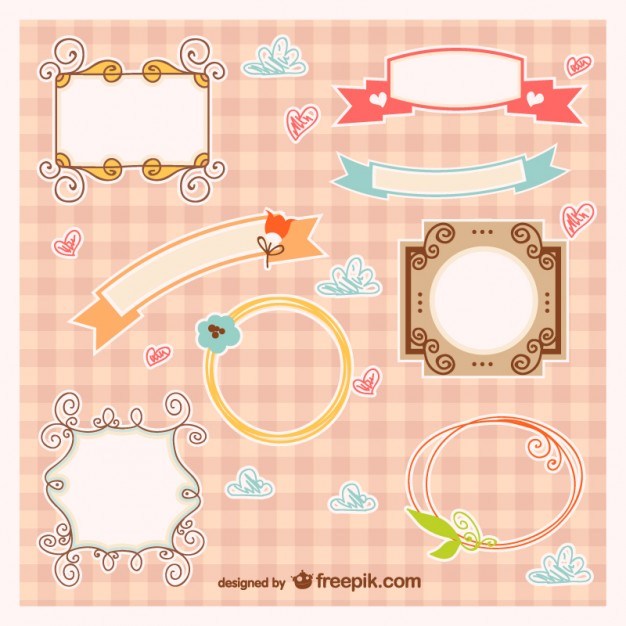Baby frames and banners vector   Vector | Free Download