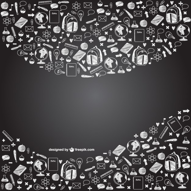 Background of school objects