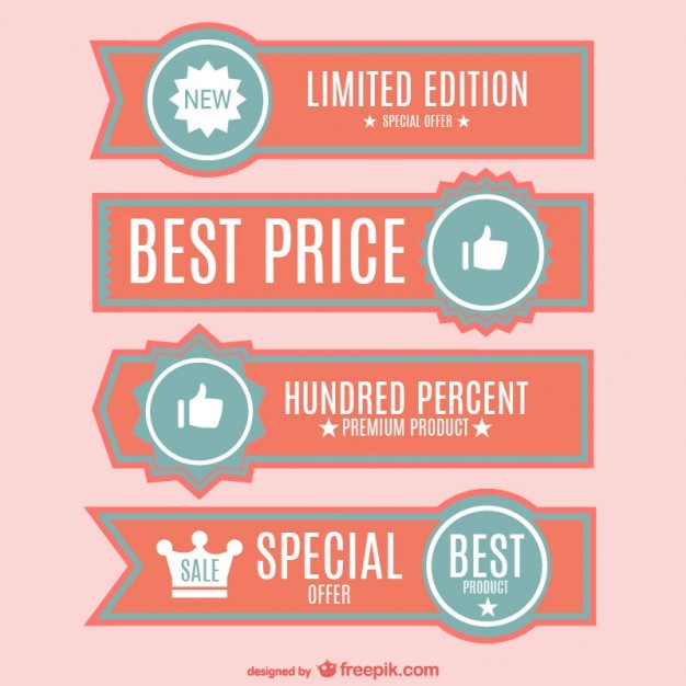 Best price banners set