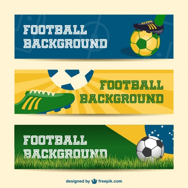 Brazil vector banners collection 2014 soccer event  Vector | Free Download