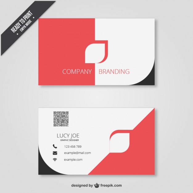 Business card in modern design  Vector | Free Download