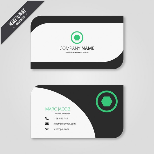 Business card in modern style  Vector | Free Download