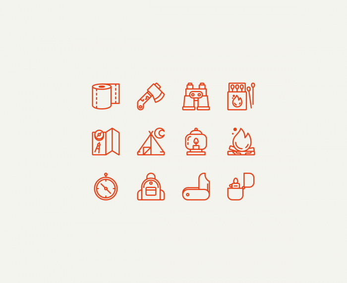 Camping Icons | IconStore