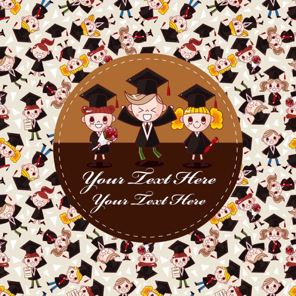 Cartoon Graduate free vector