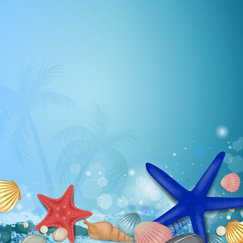 Charming Sea landscape vector 03
