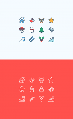 Christmas outline icons – Outdoor | IconStore