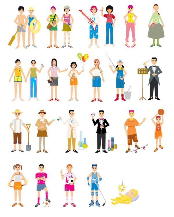 Colorful character