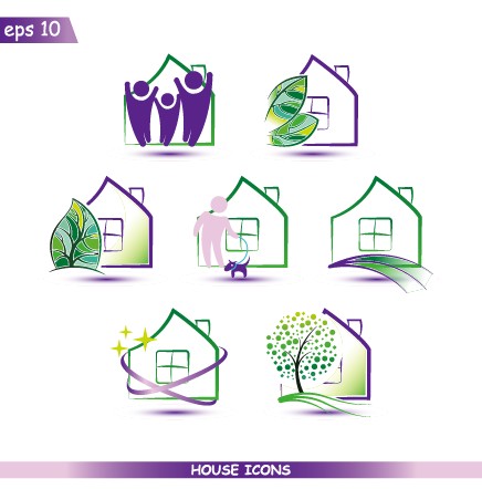 Creative house icons design graphic vector – Life Icons