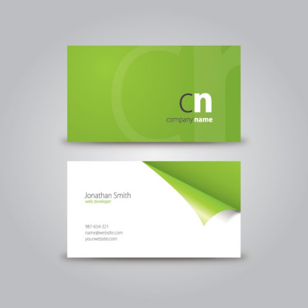 curled corner business card  Vector | Free Download