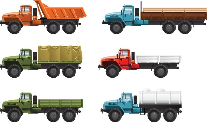 Different transport icon design vector set 01