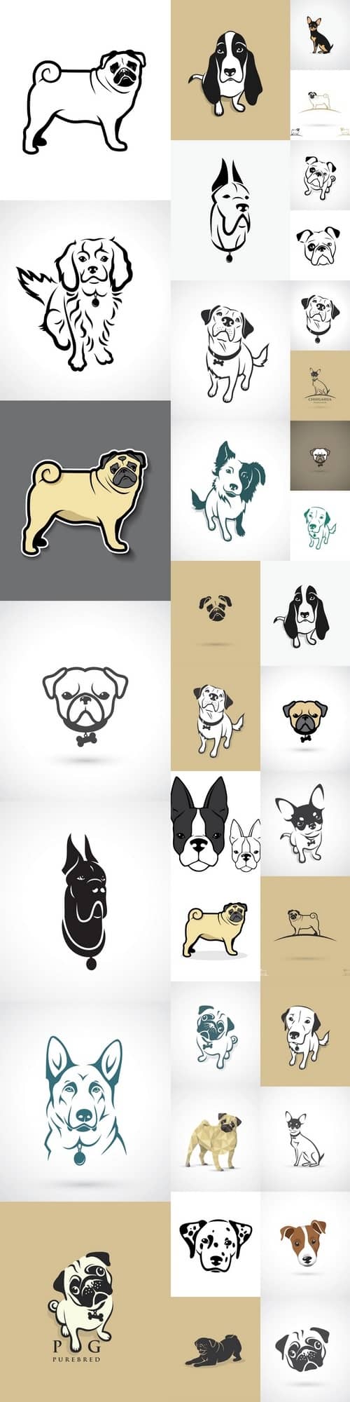 Dogs vector