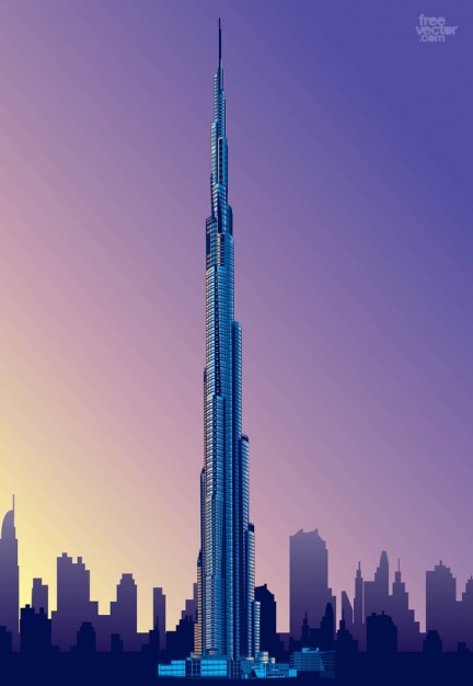 Dubai Burj khalifa skyscraper tower
