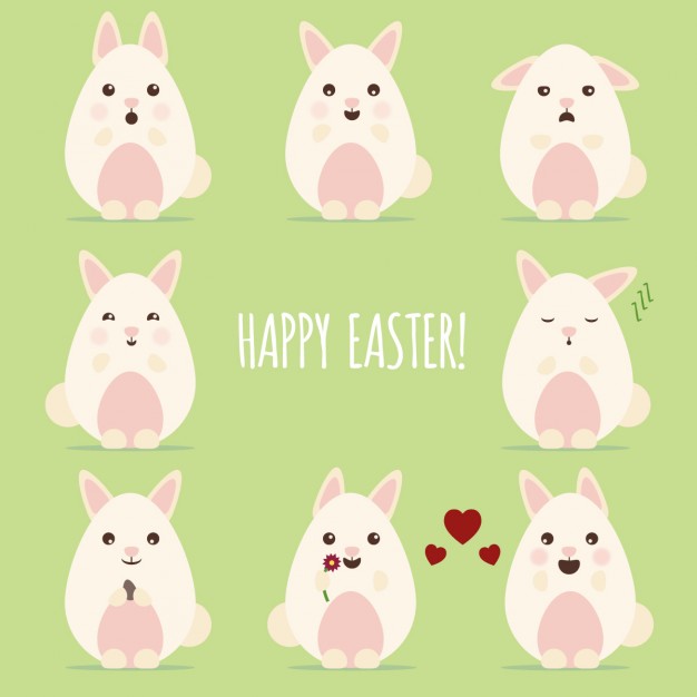Easter cute bunny collection