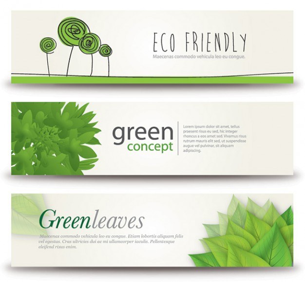 eco banners  Vector | Free Download
