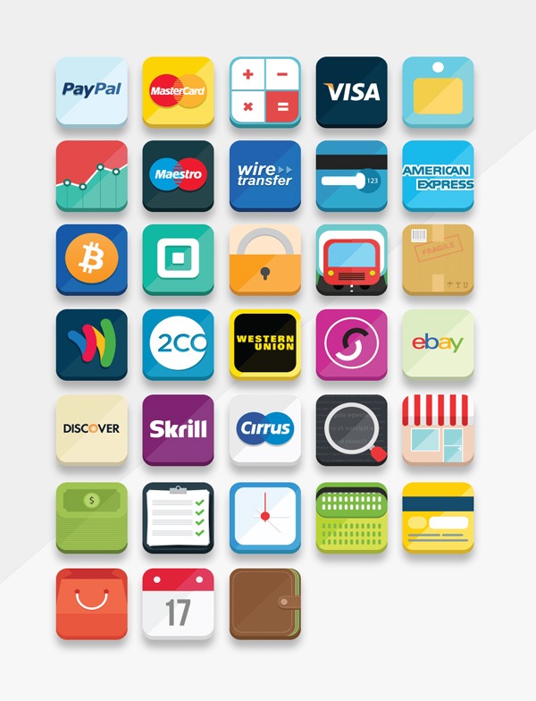 E-Commerce Icon Set | GraphicBurger