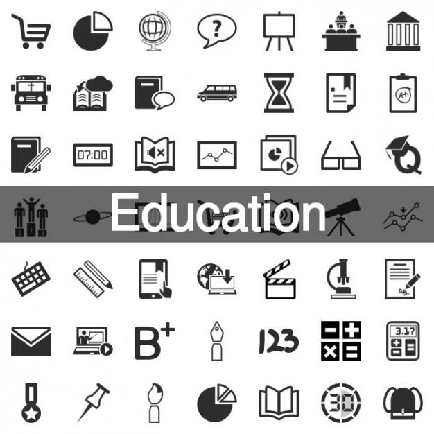 199 Education icon set