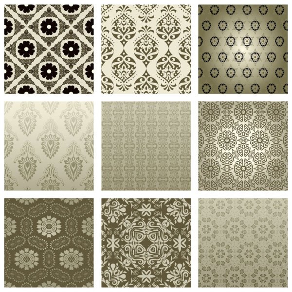Exquisite Decorative pattern background 02 vector