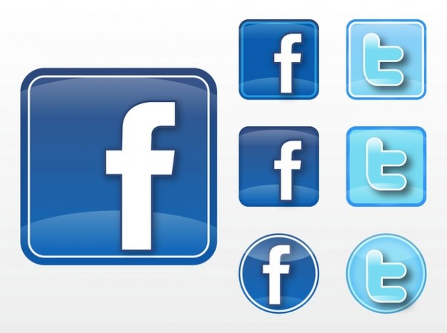 Facebook twitter communication  vectors  Vector | Free Download