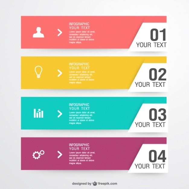 Free infographic label elements Vector | Free Download