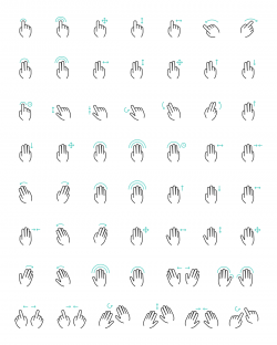 Free Vector Gesture Icons | IconStore