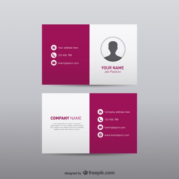 Free visual identity business card   Vector | Free Download