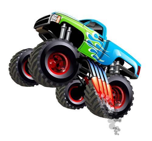 Funny big car vector illistration vector 02